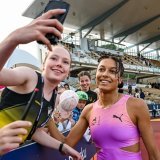 Audrey Werro aura de la concurrence sur 800 m à Athletissima KEYSTONE/EPA COMPIC/KIMMO BRANDT